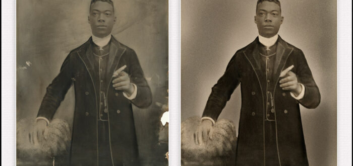 Restoration, photo restoration, image restoration, copy and print, collage