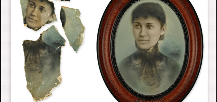 Restoration, photo restoration, image restoration, copy and print, collage